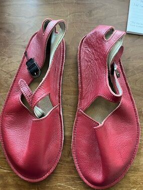 Softstar Merry Jane Women's Red Leather Sandals